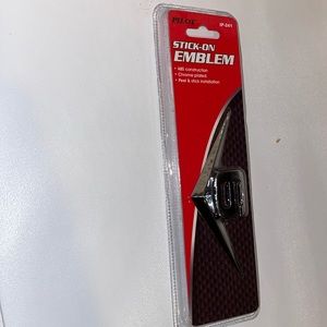 Pilot chrome plated stick on emblem #6 New